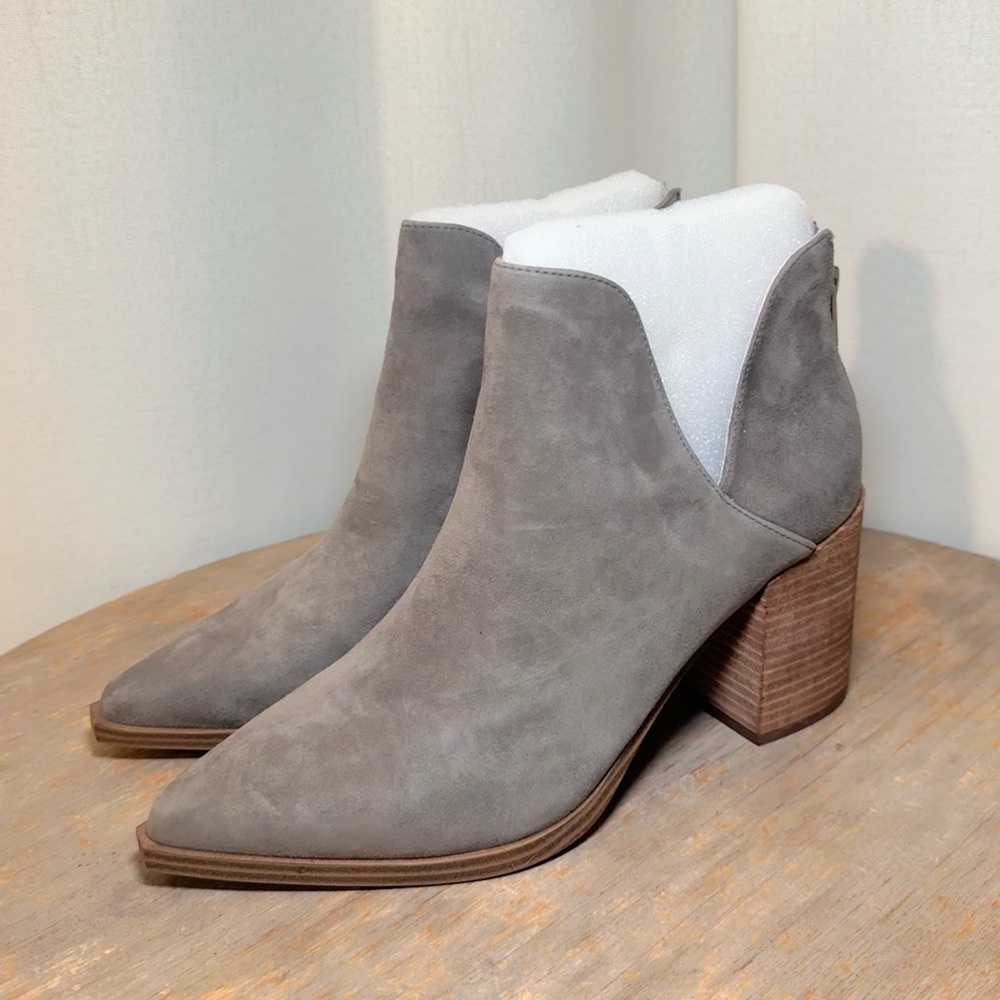 Steve Madden Gray Suede Ankle Boots